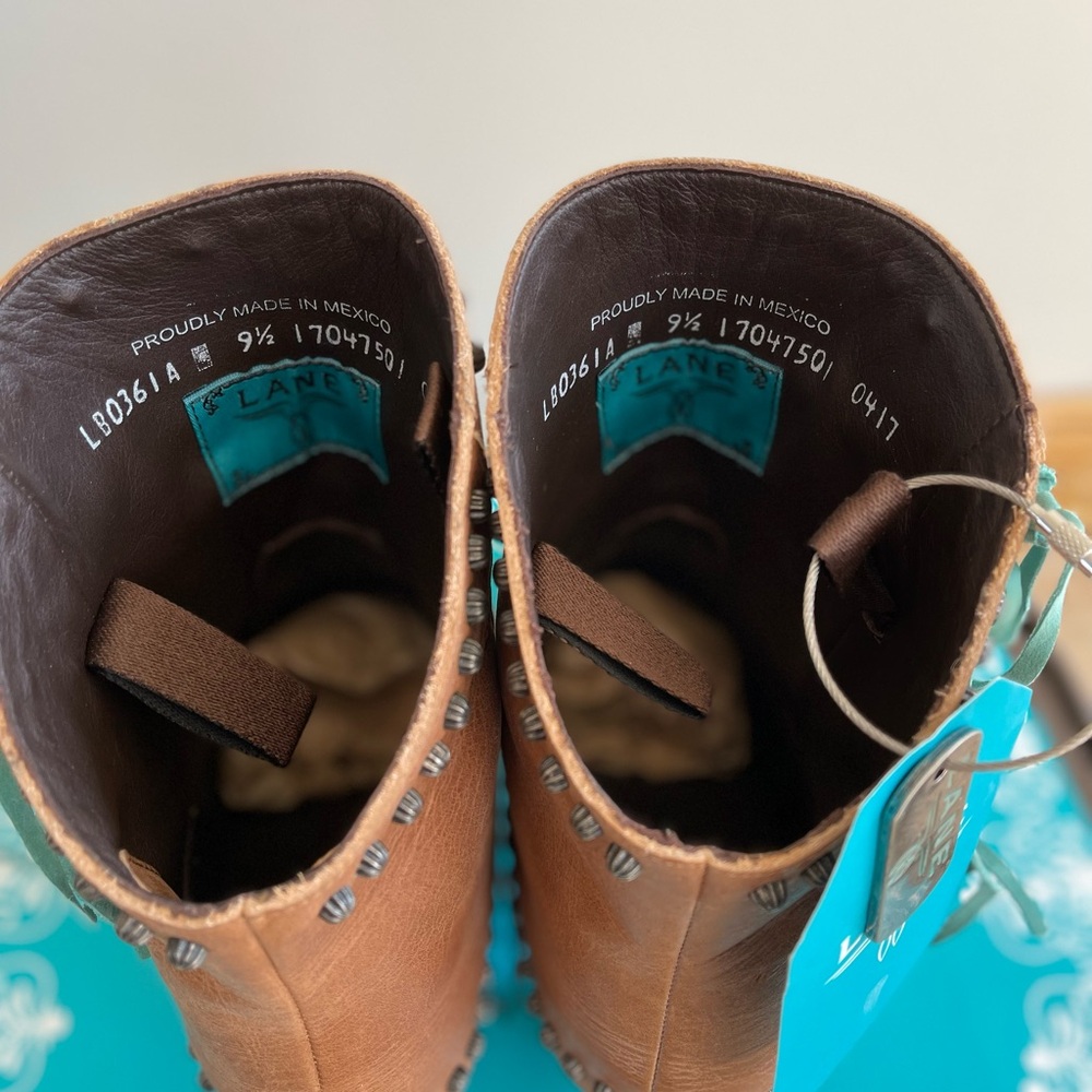 Lane Leather Ankle Boots with Fringe - Picture 8 of 11